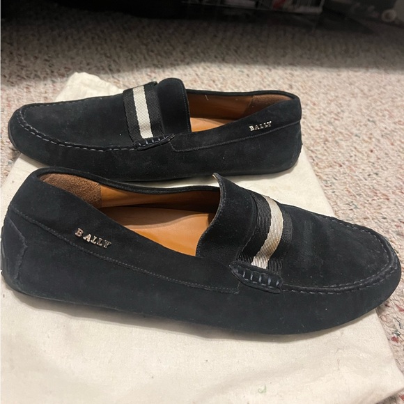 Bally Men's Kansan Suede Driving Shoes - Picture 1 of 5